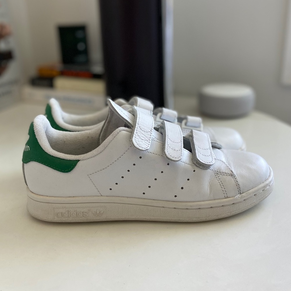 Adidas Stan Smith Velcro Sneakers, Size 6